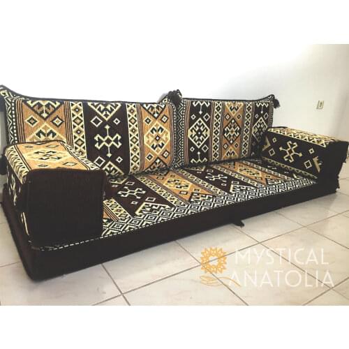 Arabic Floor Seating Sofa/ Hookah Lounge / Arabian Majlis / Arab Couches / Oriental Seating / Benc Cushions / Jalsa
