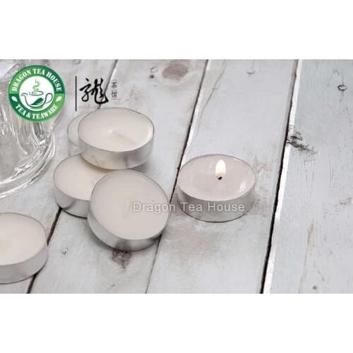 Dye Free White Unscented Smokeless Soy Tea Lights 10 pcs