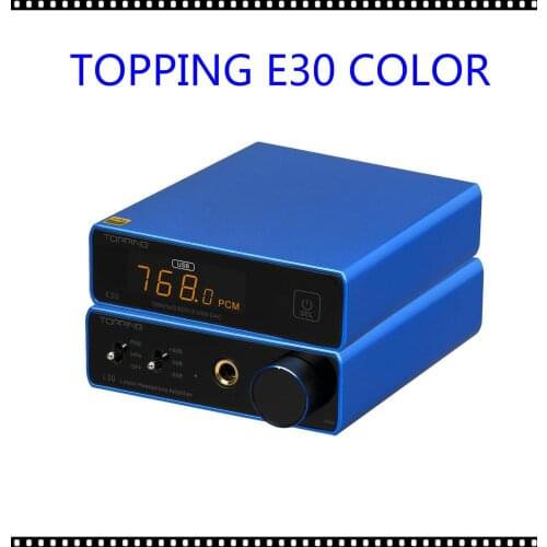 TOPPING E30 AK4493 Decoder XU208 32BIT/768K DSD512 Touch Operation with Remote Control Hi-Res Hifi Music DAC