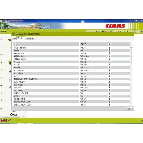 For Claas CDS 7.5 [Update 9.2020]+LMT license for Multi PCs install
