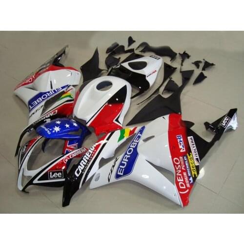 Injection mold Fairing kit for HONDA CBR600RR F5 09 10 11 12 CBR 600RR 2009 2010 2012 Colorful white Fairings set+7gifts HF07