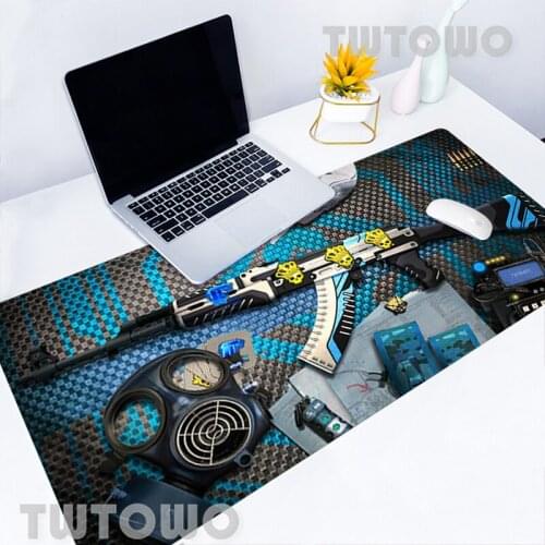 Cs Go Ak47 M4a1 Awp Gun HD Mouse Pad Cartoon Art Natural Rubber Gamer Lovely Office Decoration Laptop MousePads Desk Mat