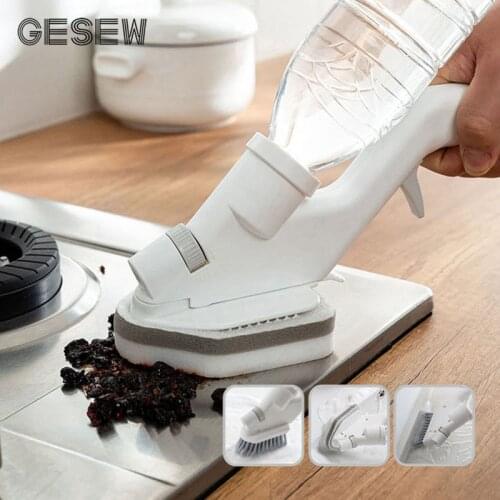 GESEW 4pcs Multifunction Cleaning Brush For Toilet And Kitchen WC Gap Clean Tools For Bathroom Adjust Brush For Cleaning Windows