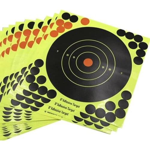 50pcs Target Dots sticker Gun Rifles Round Target Pasters shooting stickers 8 inch Self Adhesive Stickers Hunting shooting