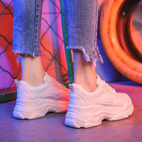 2020 New Summer Winter White Women Sneakers Fashion Thick Bottom Womens Platform Sneakers Casual Shoes Zapatos De Mujer