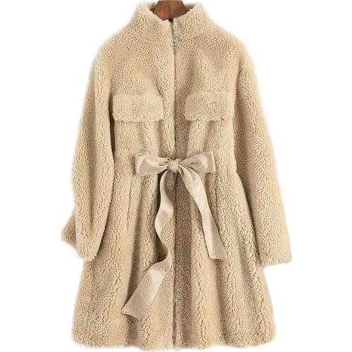 Autumn Winter Coat Women Clothes 2020 Korean Real Fur Coat Female 100% Wool Jacket Sheep Shearling Tops Abrigo Mujer ZT4534