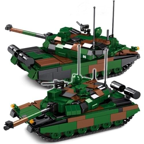 Mould King 889pcs Leclerc Main Battle Tank Building Blocks Modern Military Bricks Set Model DIY Toys for Children Kids Gifts