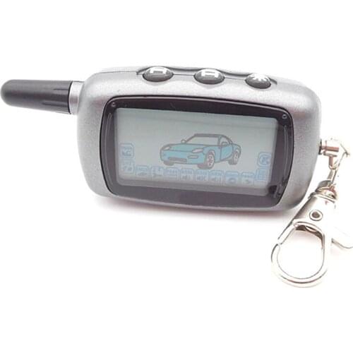 2-way A6 LCD Remote Controller Key Fob Chain A6 remote for russian Version Vehicle Security Two Way Car Alarm System Starline A6