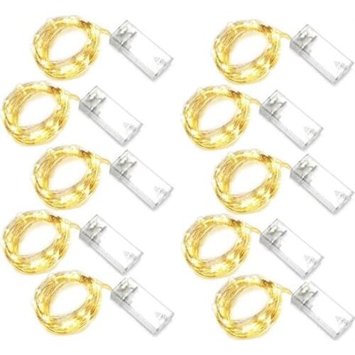 Christmas Led 10m 5m 2m String Lights Wedding Decoration fairy Waterproof Battery Power Copper Wire Fairy lights Night Light