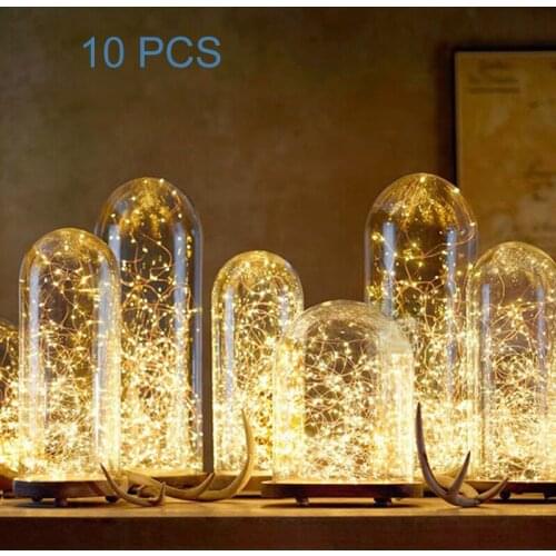 10PCS 5M 50LED 3M30LED 3AA Battery Operated LED String Lights for Xmas Garland Party Wedding Decor Christmas Flasher Fairy Light