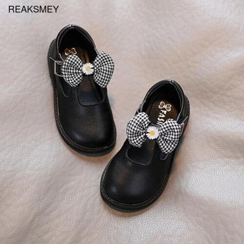 Baby Girls Shoes Cute Bow Patent Leather Princess Shoes Spring Autumn Solid Color Kids Gilrs Dancing Shoes First Walkers