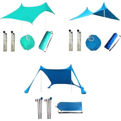 Outdoor Beach Camping Awning Waterproof Sun Shelter Sunshade Canopy Garden Patio Pool Shades Sail Awning Camping Shade Cloth