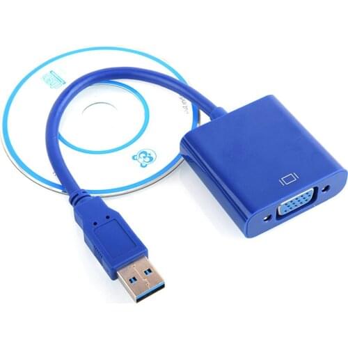 Usb To Vga Converter Usb To Vga Usb3 0 To Vga Usb To Vga Extension Cable Plug and Play USB3.0 Interface