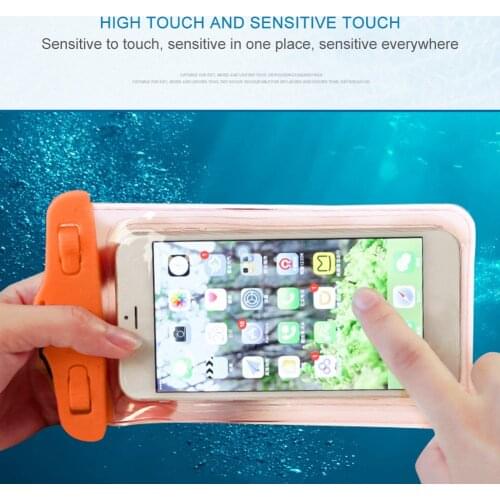 Full View Waterproof Phone Bag transparent dry Case Touch Screen Beach Sports Mobile Protector Swimming Pouch Phone Mobile Cover