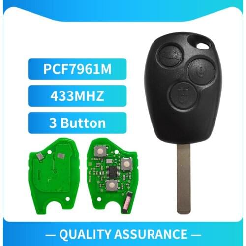 XNRKEY 3 Button 433Mhz Smart Remote Key With PCF7961M