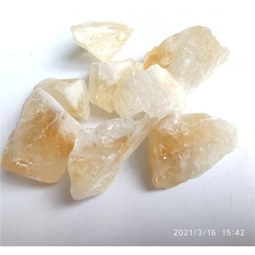 100g Natural Brazil Citrine Ore Crystal Repair Rock Mineral Specimen Collection Home Decoration and DIY Gif