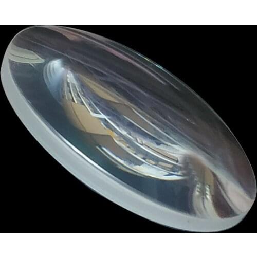 2pcs 42 Diameter K9 Optical Glass Focal Length 65mm Double Convex Lens 3D Glasses DIY BOX