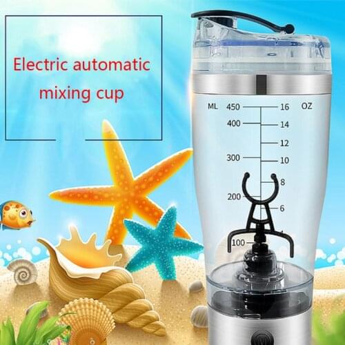 450ml/600ml Outdoor Portable Electric Protein Powder Mixing Cup Battery Powered Automatic Shaker Bottle Stirring Mixer