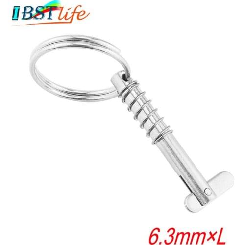 6.3mm Marine Grade 316 Stainless Steel Quick Release Pin for Boat Bimini Top Deck Hinge Marine hardware Boat