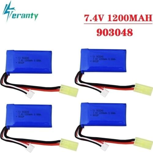 7.4V 1200mah Lipo battery for 9300 9301E 9302E 9303E 9034E 9305E 2.4G 1:18 Remote Control 4WD High-speed Off-road RC Car