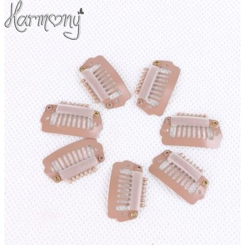 Free shipping!! 100 pieces/bag 2.3cm 6 teeth U shape and 7 teeth I shape metal snap hair clips 6 colors for your choinces