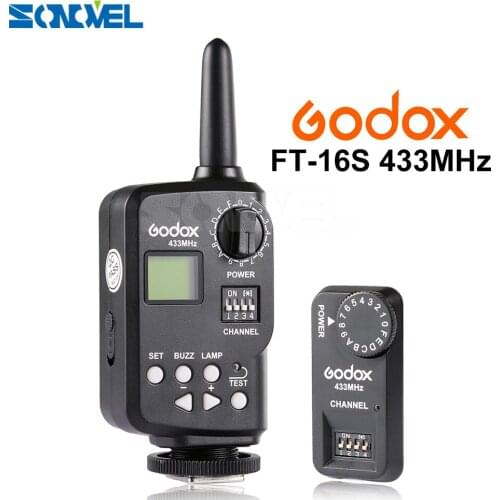 Godox FT-16S 433Mhz Wireless Power Control Flash Trigge Remote Trigger for Godox Ving V850 V860 V850II V860II Speedlite Flash