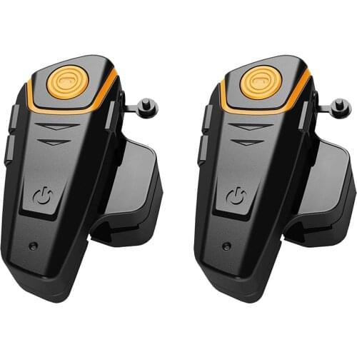 BT-S2 2Pcs Motorcycle Intercom Bluetooth Helmet Headset Speaker Radio Motorbike Communication System Handsfree Headphone