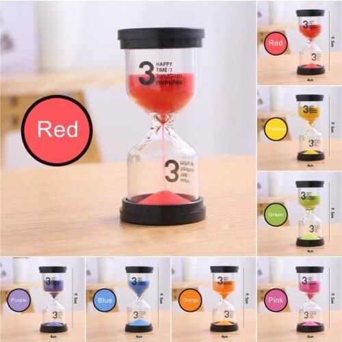 7 Colors Home Desktop Sand Clock Timer 1 / 3 / 5 / 10 / 15 / 30 Min Hourglass Timer For Children Brushing Random Color
