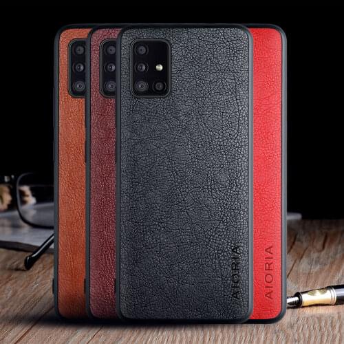 Case for Samsung Galaxy A51 A71 5G 4G funda luxury Vintage Leather skin coque soft cover for samsung galaxy a51 a71 case capa