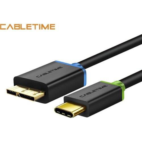 Cabletime USB 3.1 Type C to Micro 3.0 USB Type c to Micro b Male Data Cable Sync Charging for Macbook USB-C Micro USB Cable N040