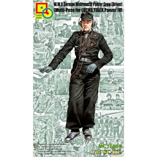 Classy Hobby MC16004 1/16 W.W.II German Panzer Crew (Driver) - Scale Model Kit
