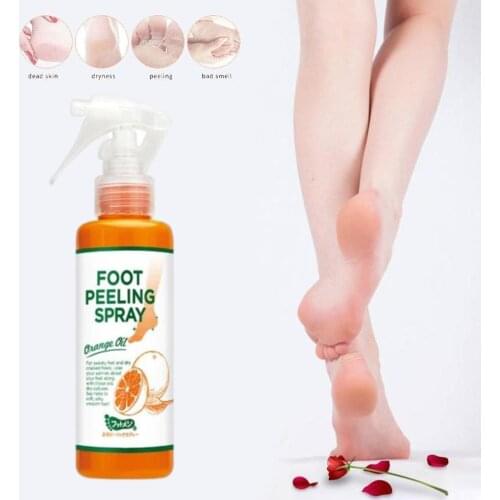 Cosmetics peeling foot spray orange natural essence whiten mask tool skin care hands baby pedicure foot exfoliating dead L6J3