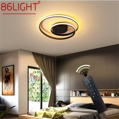 86LIGHT Led Ceiling Lights Round Fixtures with Remote Control 3 Colors Brightness Adjustable and Dimmable For Home