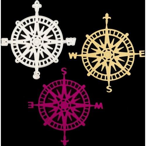 Compass Shapes Metal Cutting Dies Stencil DIY Scrapbooking Embossing Paper Card Photo Album Making Craft Dies Cut Metal Template