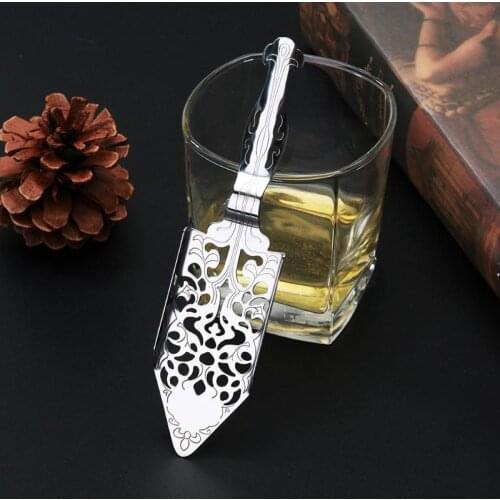 Stainless Steel Absinthe Spoon Cocktail Kitchen Utensils Bitter Scoop Glass Cup Spoons Drinkware Filter Spoon Bar Accessories