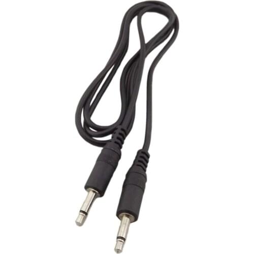 1pcs 3FT 3.5mm 1/8" Male Mini Plug To Male Monaural Mono Audio Extension Cable Nickel
