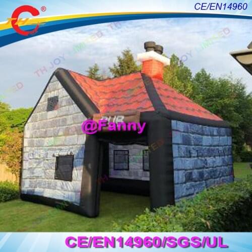 New arrival portable 6x4m inflatable pub inflatable bar tent house for outdoor party