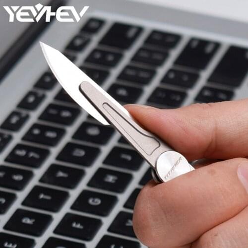 QT Tc4 Titanium Alloy Hand Tool Handle Scalpel Blades Knife Wood Paper Cutter Craft Knives Engraving Knife DIY Repair Hand Tools