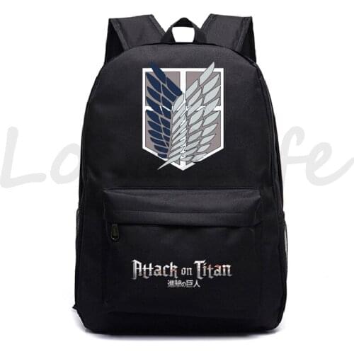 Anime Attack on Titan Backpack Students Boys Girls School Bags back to School bag gift Teens Daily Bookbag Travel Bags