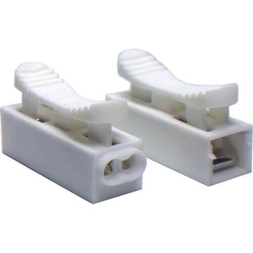 5/10 pcs/lot ZQ01 PE Flame 220V 6A Self-locking Quick Connector Splice No Welding Jack Socket Cable Clamp Terminal Wire Adapter