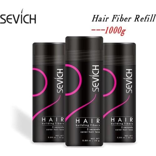 Sevich 10pcs/lot Keratin Hair Fibers Spray Colorful Powder Hair Loss Building Hairline Optimizer Dense Hair Growth Black Brown