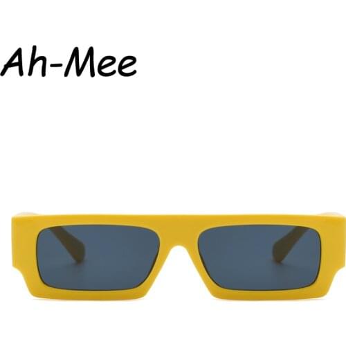 Retro Square Sunglasses Fashion Small Frames Men Women Shades Rectangle Vintage Yellow Black Sun Glasses Steampunk Eyeglasses