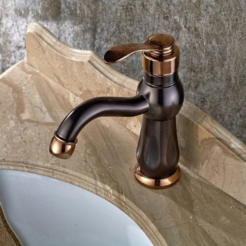Vidric Tall Wash Basin Bathroom Oil Rubbed Bronze Deck Mounted Single Handle Sink Torneira Faucets Mixer Tap