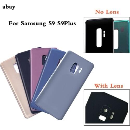 High Quality Rear Housing Case For Samsung Galaxy S9 G960F / S9 Plus G965F Back Battery Cover Door For Samsung S9+Camera Lens