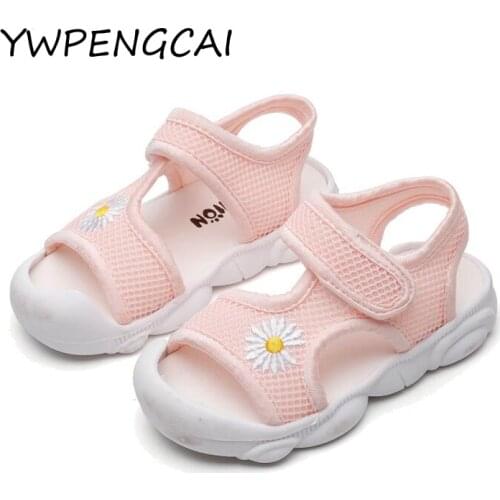 YWPENGCAI 2020 Summer Girls Sandals Soft Breathable Mesh Toddler Girl Sandals Size 21-30