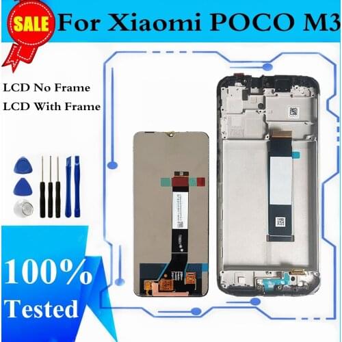 LCD For Xiaomi Poco M3 LCD Display Touch Screen Digitizer Assembly For Pocophone M3 M2010J19CG Display Replace Part