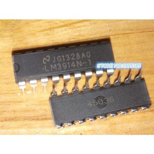 10pcs free shipping LM3914N-1 LM3914N LM3914 DIP-18 LED Lighting Drivers Dot/Bar Display Dvr new original