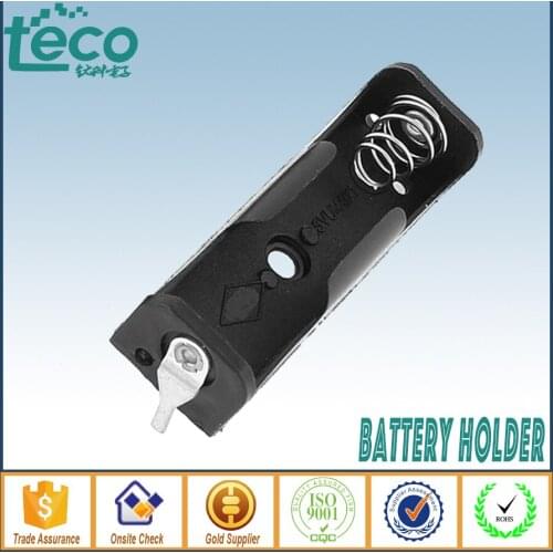 10PCS/lot 1 AA Plastic Battery Storage Box Holder with Pin for 1.5V 1 AA TBH-2A-1C-P2