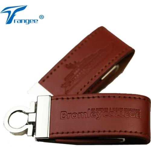 10PCS/LOT Custom Logo Leather USB Flash Drives 64G 8GB 16GB 32GB 4GB USB 2.0 Flash Memory Sticks Pen Drive