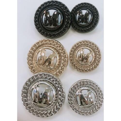 10pcsFaux Pearl Gold Metal Women Coat Buttons For Clothing Garment Decorative Large Vintage Buttons Sewing Accessories Wholesale